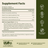 Snap Supplements Detalle de empaque: etiqueta premium y calidad.