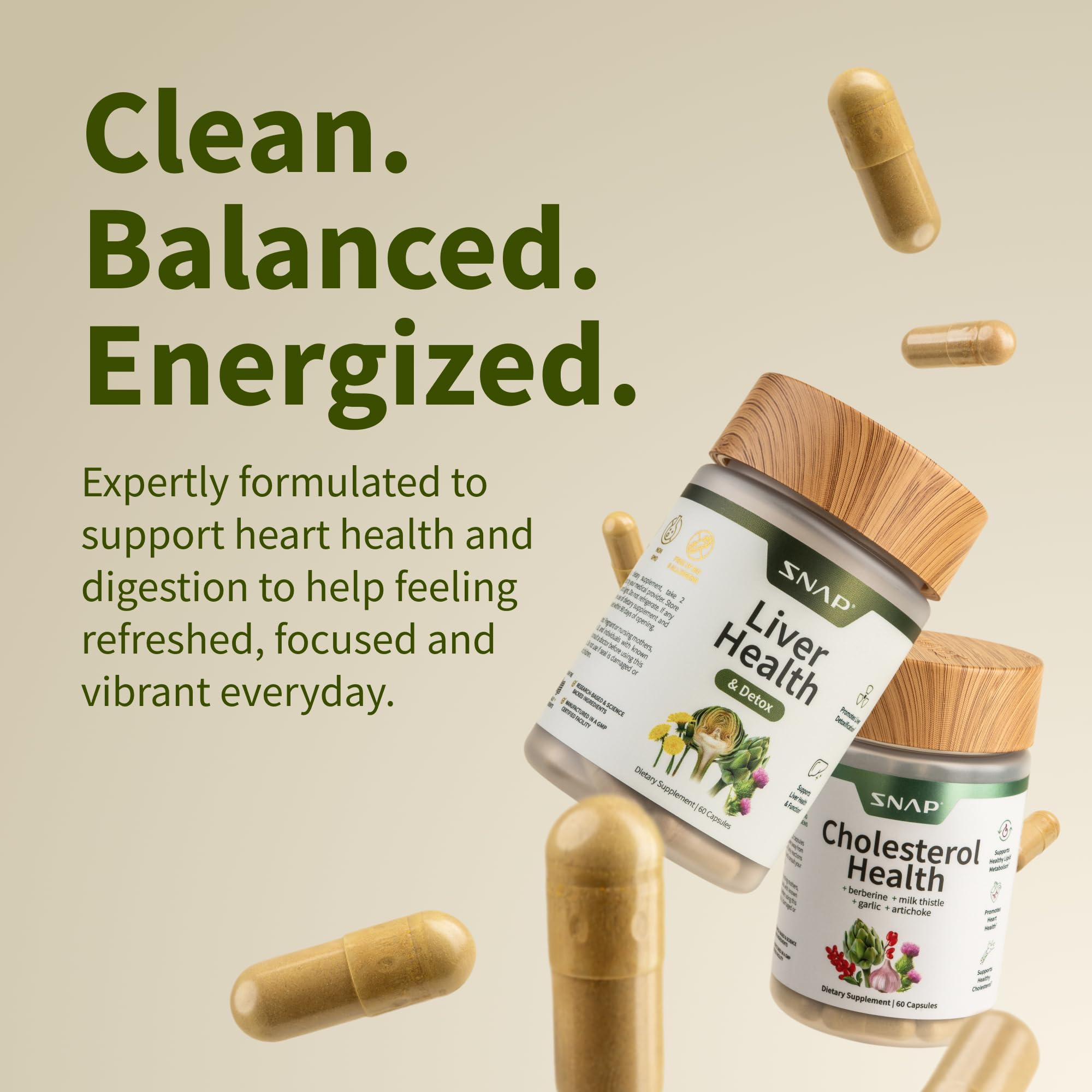 Diente de León de Snap Supplements: apoyo digestivo natural.
