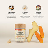 Snap Supplements Energy & Metabolism mejora el enfoque y el bienestar.