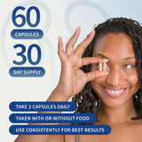 Envase Snap Supplements, 60 cápsulas para un mes de uso