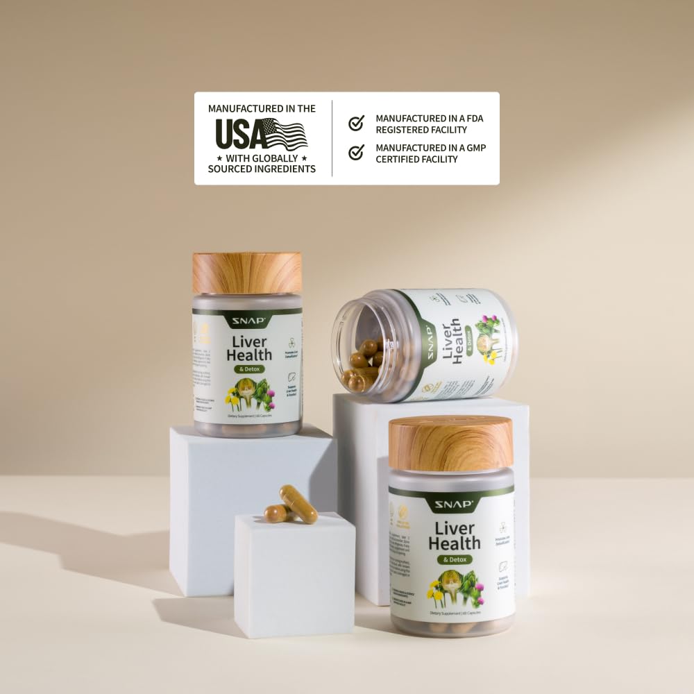Etiqueta del producto Snap Supplements con ingredientes y uso recomendado