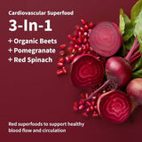 Heart Beets de Snap Supplements: frasco de remolacha para uso continuo.