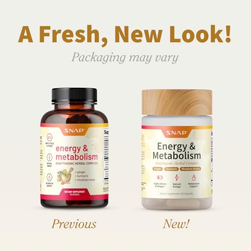 Ingredientes jengibre y curcuma en Snap Supplements Energy & Metabolism.