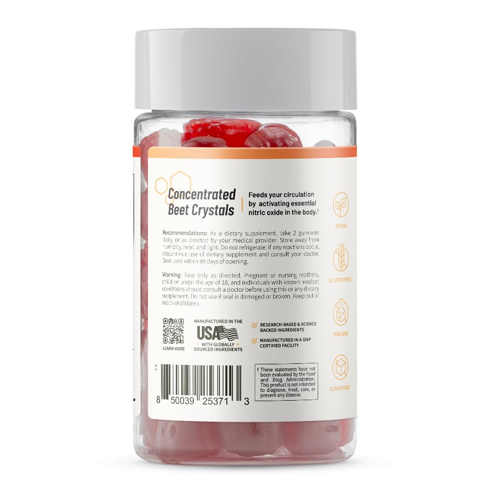 Gomitas Snap Supplements favorecen la salud vascular y vitalidad sin calorías extras.