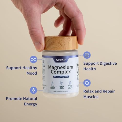 Snap Supplements magnesio citrato: cápsula para mayor confort muscular.