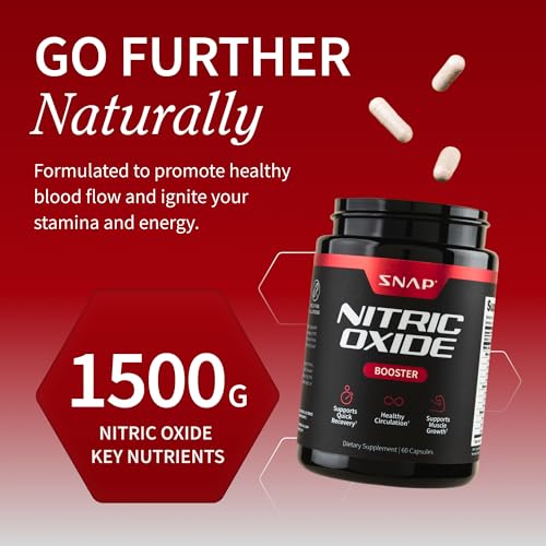Snap Supplements Nitric Oxide: flujo de sangre saludable para actividad diaria