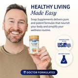 Snap Supplements Presentación de 90 cápsulas: formato práctico para la toma diaria.
