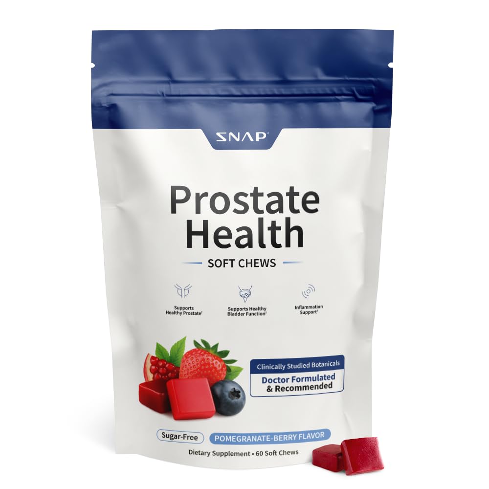 Snap Supplements Prostate Health: botella para uso diario