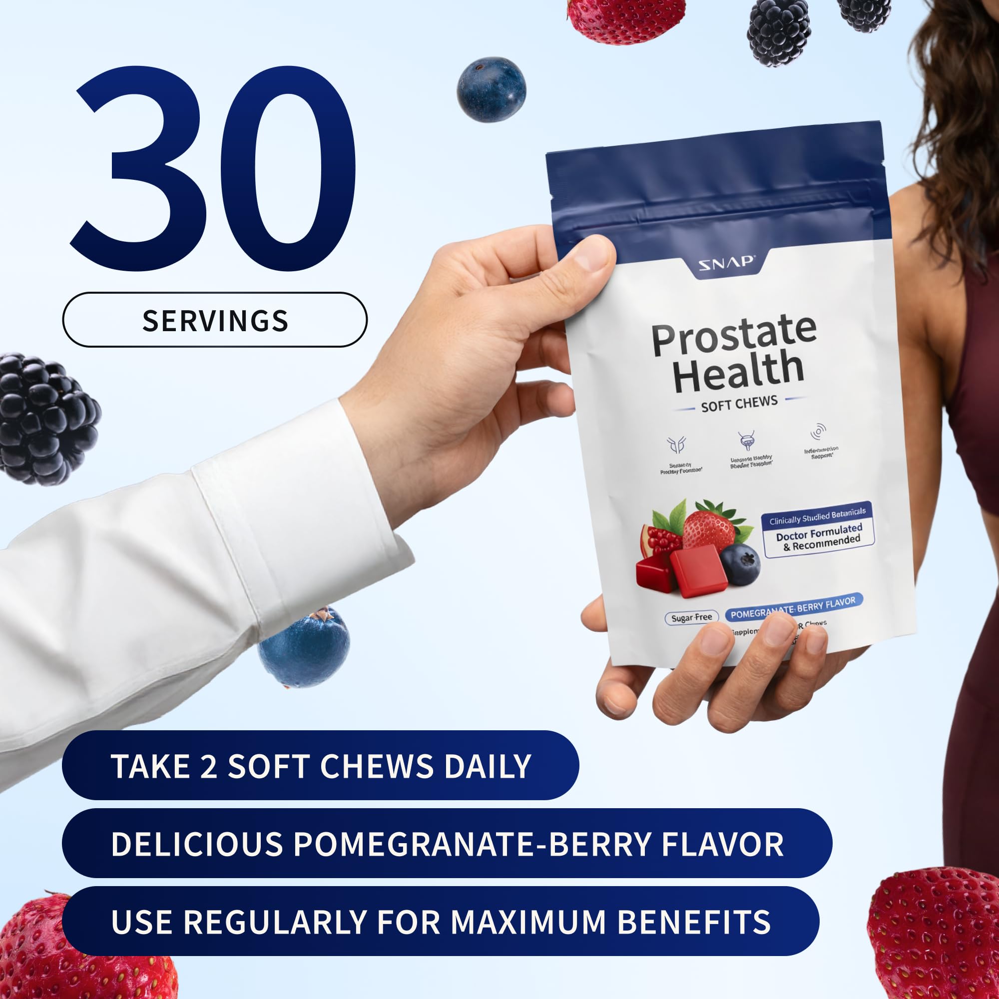 Snap Supplements Prostate Health: Reishi hongo para apoyo antioxidante