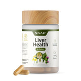 Snap Supplements Salud Higado Detox: botella con cápsulas para uso diario.