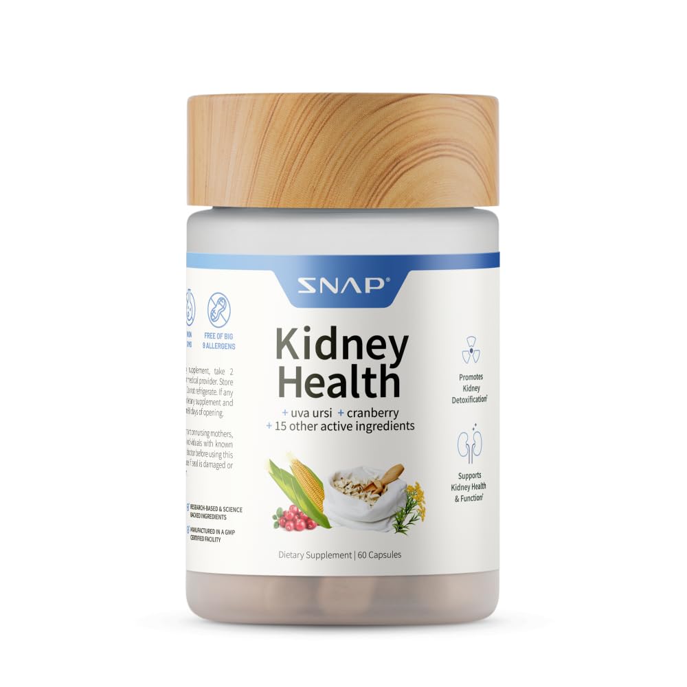 Snap Supplements: botella de riñón con fórmula vegetal para apoyo diario
