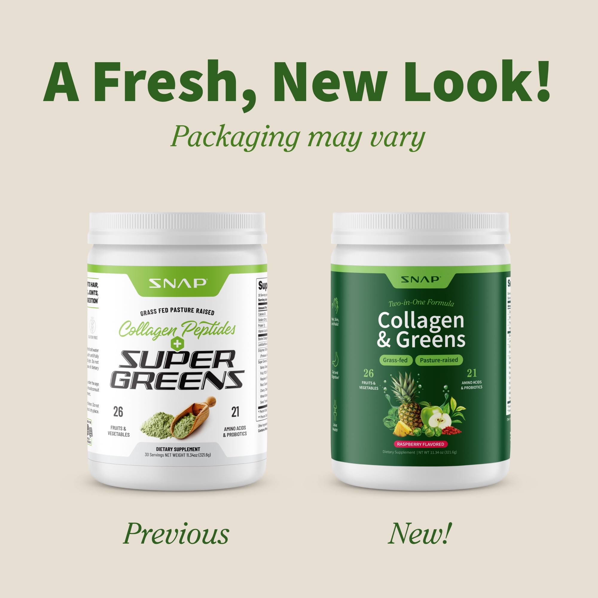 Cucharita medidora de Snap Supplements Super Greens facilita porciones para batidos.
