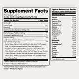 Cuchara medidora de Snap Supplements Super Greens facilita la dosificación precisa.