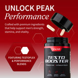Snap Supplements Testo Booster cápsulas: consumo fácil para vitalidad sostenida.