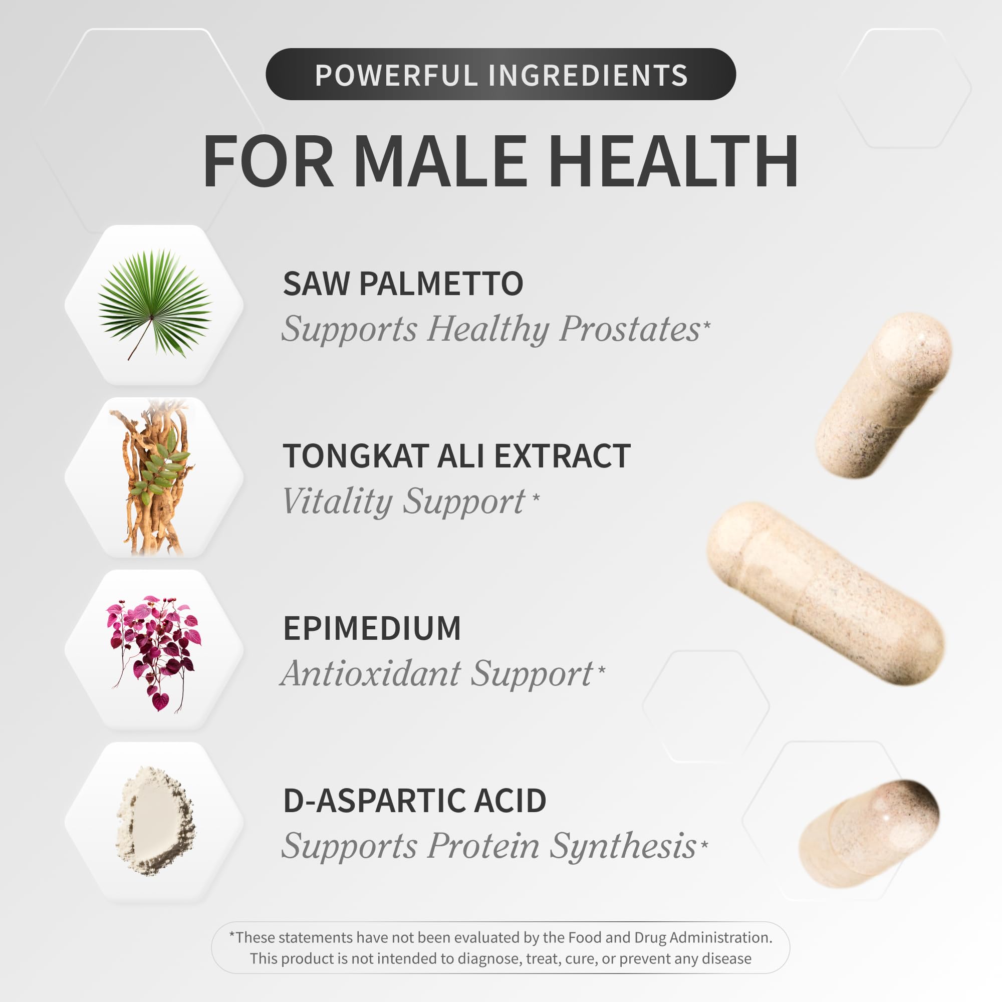 Snap Supplements Testo Booster etiqueta: lectura clara de ingredientes clave.
