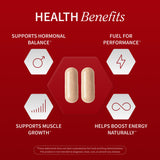 Empaque de Snap Supplements Testosterona, opción compacta para viajar.