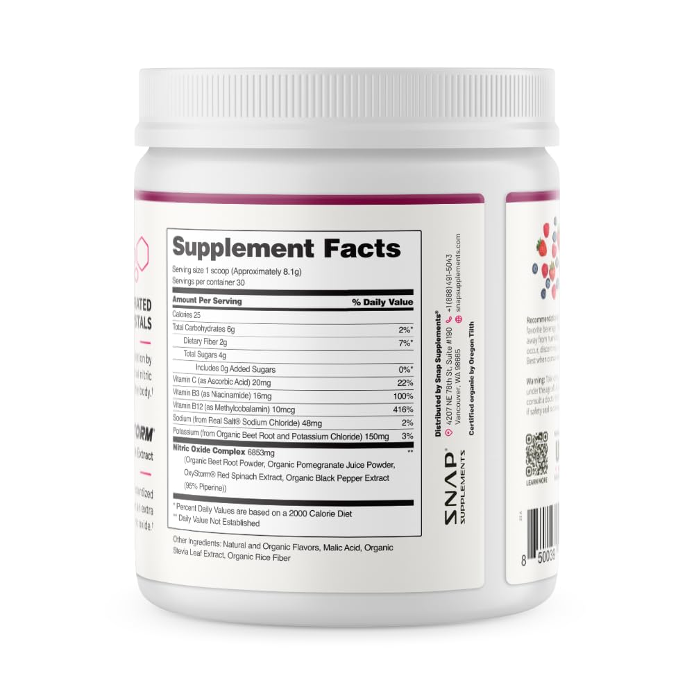 Snap Supplements: uso diario para energía natural y estilo de vida activo.