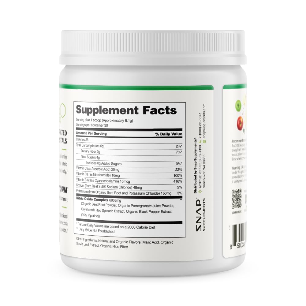 Snap Supplements Uso diario para una vida activa y fácil de preparar.