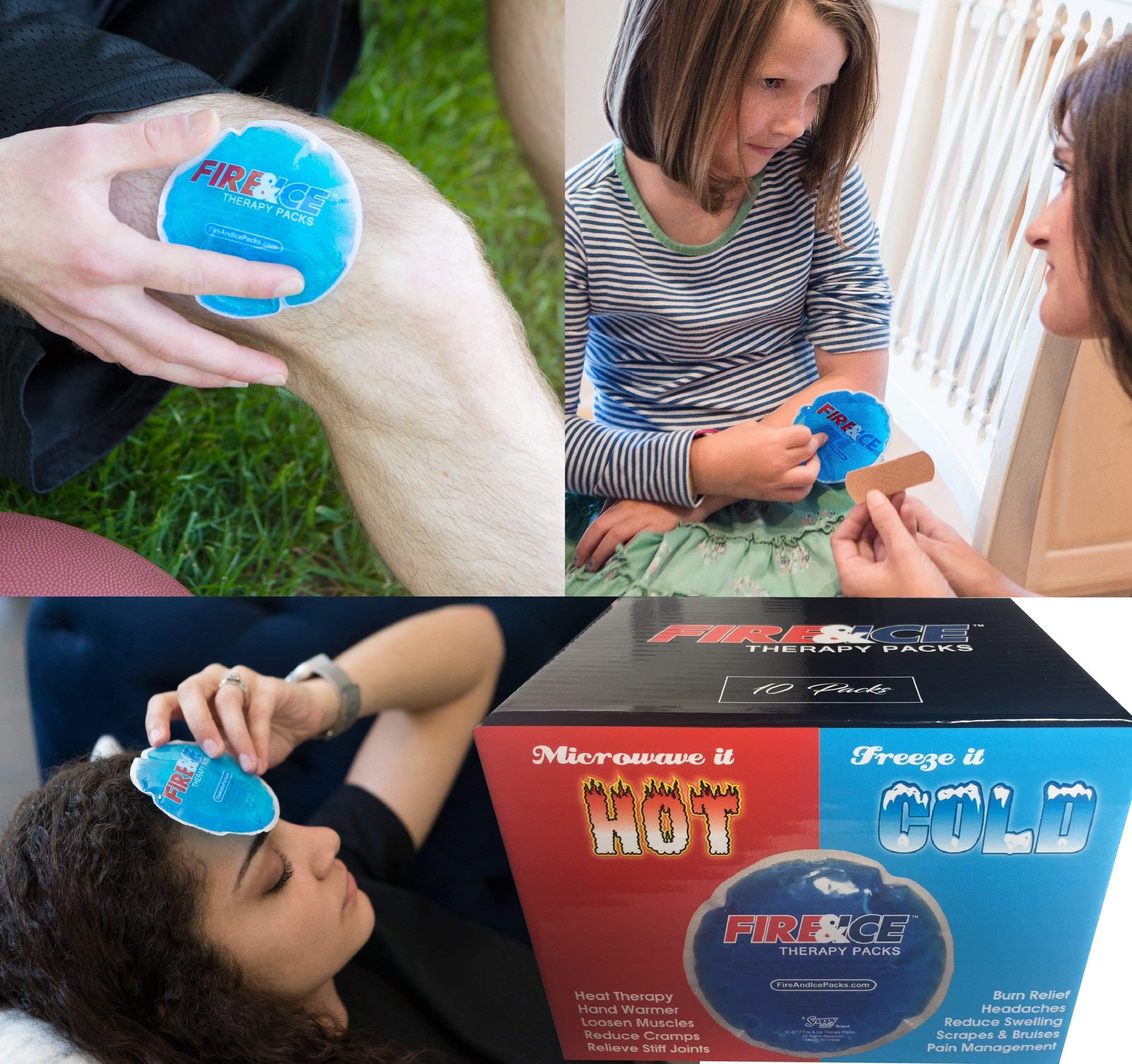 Snappy Heat Fire & Ice: cuidado de ojos cansados con compresa suave.