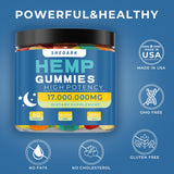 Aroma frutal de SNEDARK Hemp Gummies, experiencia sensorial para relajación.