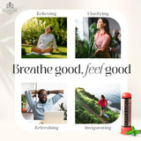 SniffElixir para viaje: inhalador nasal compacto para desplazamientos.