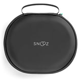 SNOOZ estuche viaje: dimensiones externas de 7,9 x 6,5 x 3,25 pulgadas.