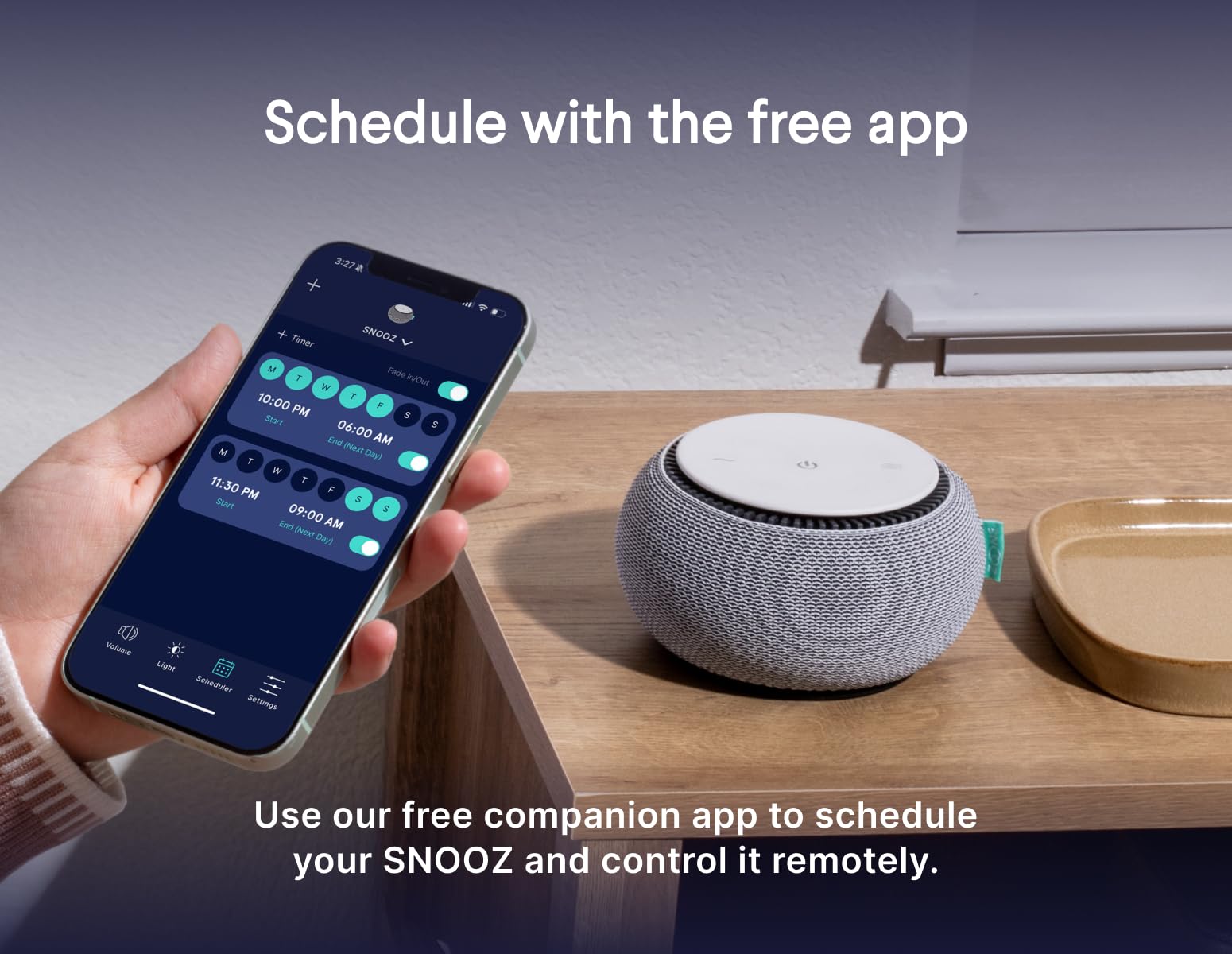 SNOOZ diseño compacto y portátil perfecto para viajar