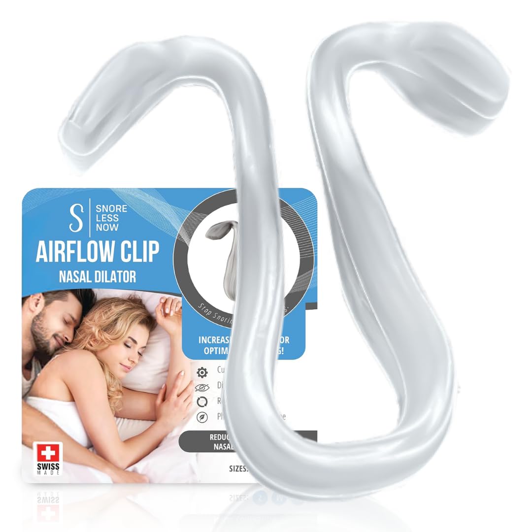 SnoreLessNow Airflow Clip: clip nasal que mejora el flujo de aire al dormir.