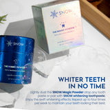 Snow Magic combinación con cepillo LED para resultados claros.