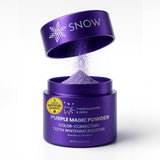 SNOW Polvo Mágico Púrpura: empaque elegante y listo para usar en tu rutina de cuidado dental