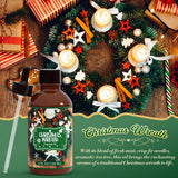 SNOWSEN Corona Navideña, envase vidrio ámbar para conservar aroma