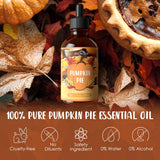 SNOWSEN aceite de tarta de calabaza en botella ámbar para conservar la fragancia