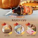 SNOWSEN aceite de tarta de calabaza en botella de vidrio para difusor y proyectos de manualidades