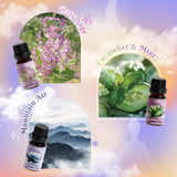 SNOWSEN aceite esencial pepino y menta para difusor, sensación fresca.