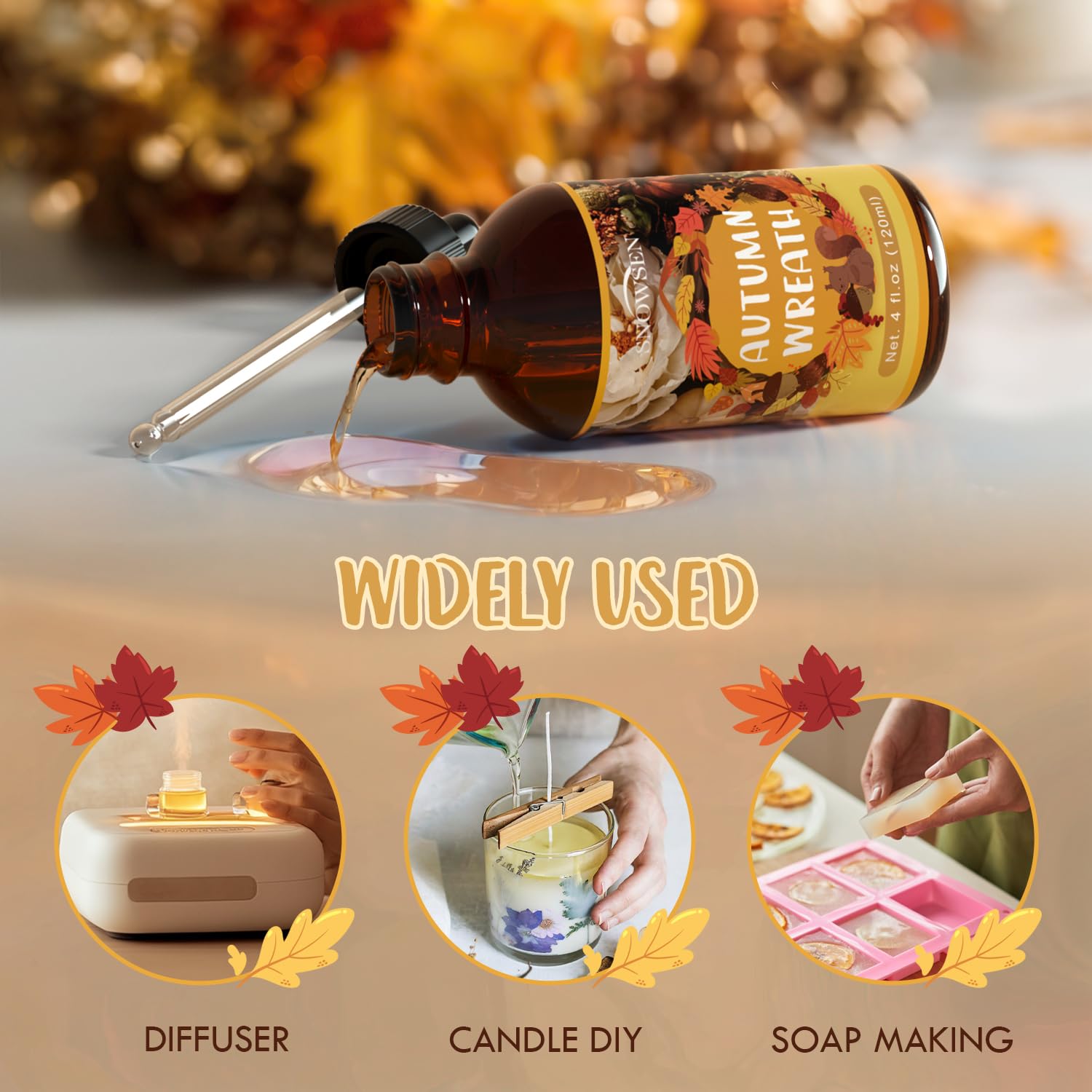 SNOWSEN jabón DIY aroma otoño para elaboración de jabones perfumados.
