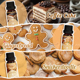 SNOWSEN aceites para difusor con cupcake de chocolate, fragancia dulce para ambiente festivo