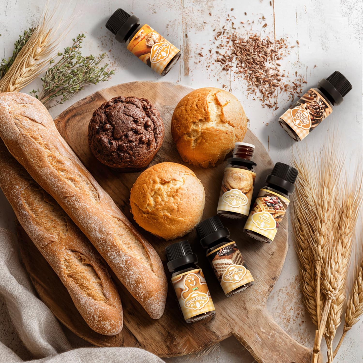 SNOWSEN dulces horneados, aroma cálido para ambientar cenas y reuniones