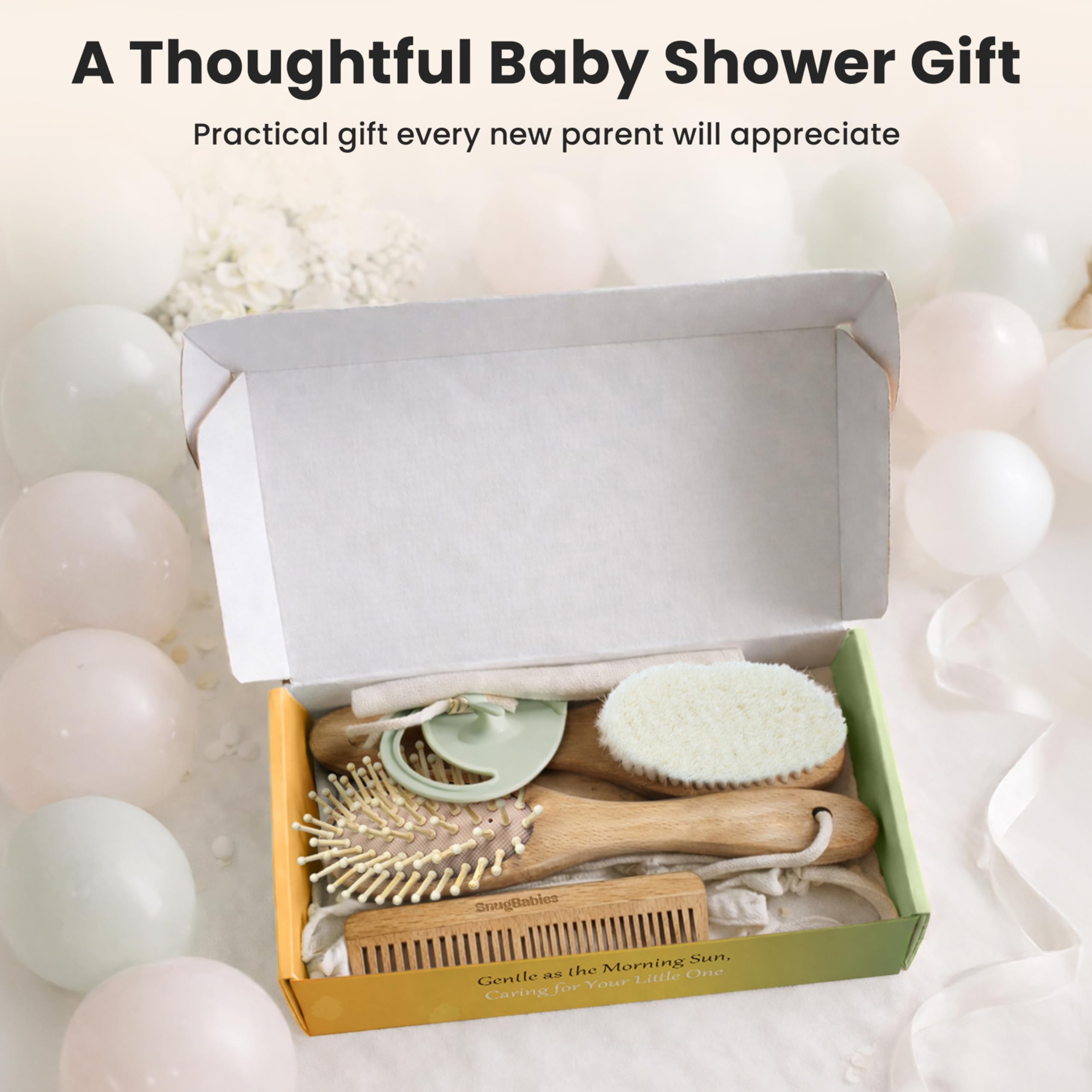 Snugbabies kit cuidado diario bebé, adaptable a cambios de pelo.
