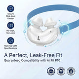 Instalación fácil del cojin nasal Snugell AirFit P10.