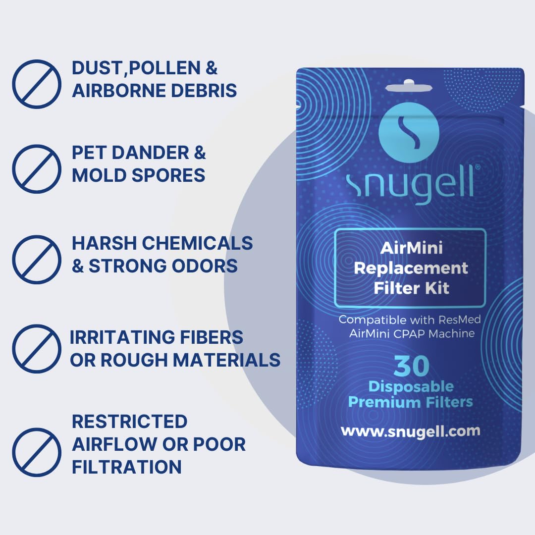 Filtro Snugell AirMini, paquete de 6 piezas para repuestos