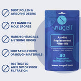 Filtro Snugell AirMini, paquete de 6 piezas para repuestos
