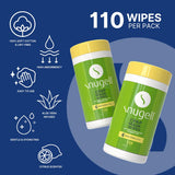 Envase con apertura fácil de Snugell para limpieza diaria de dispositivos CPAP.