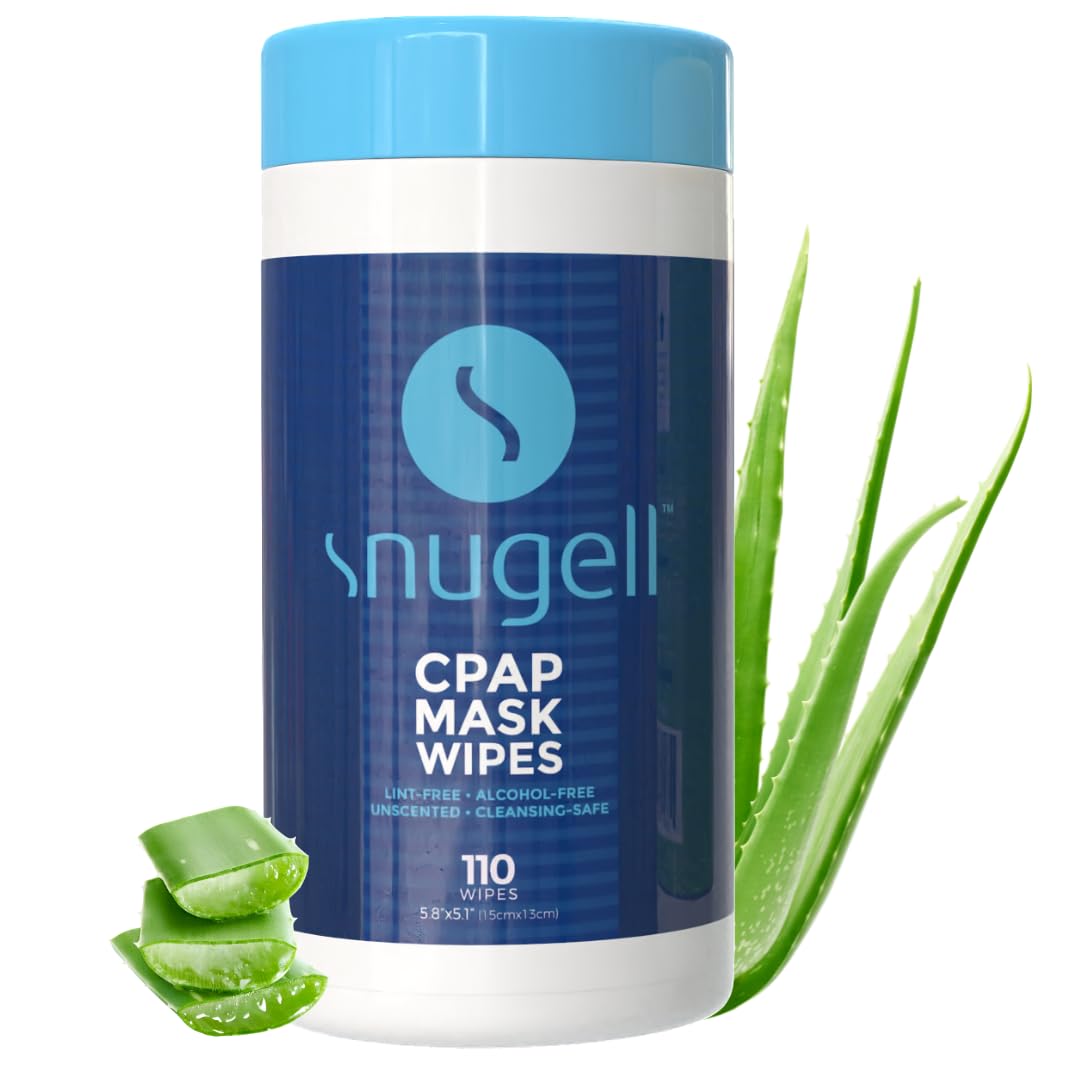 Toallitas Snugell CPAP sin fragancia para limpieza diaria de mascarillas