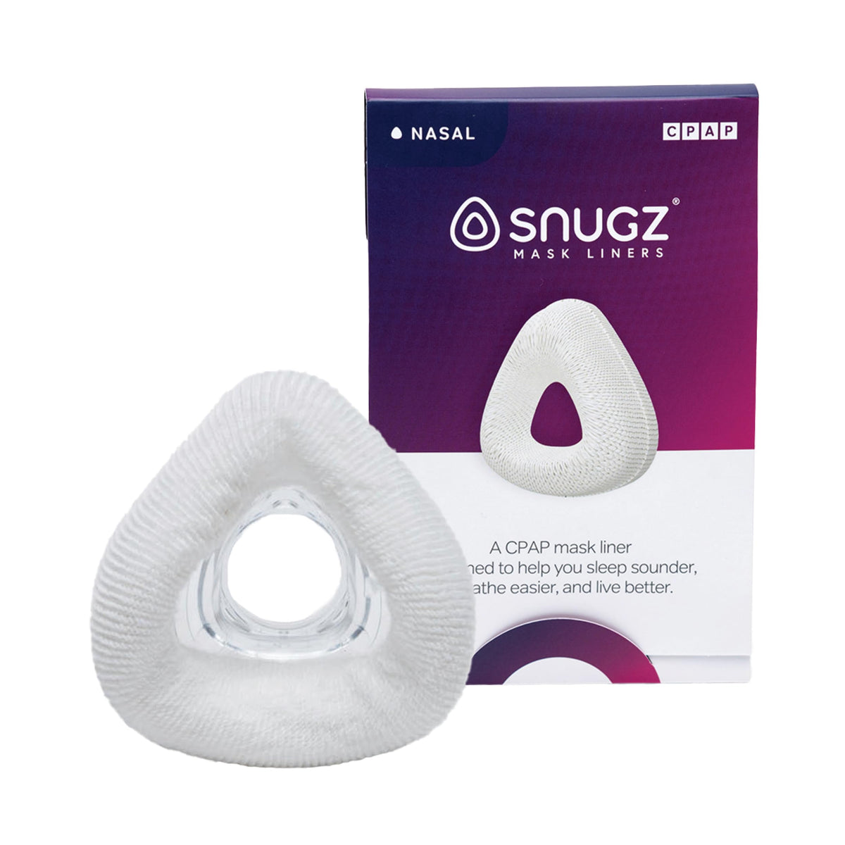 Snugz forro nasal lavable para mascarilla; comodidad y limpieza.