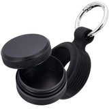SOBAHIDO estuche de aluminio compacto con clip, ideal para llavero y píldoras.