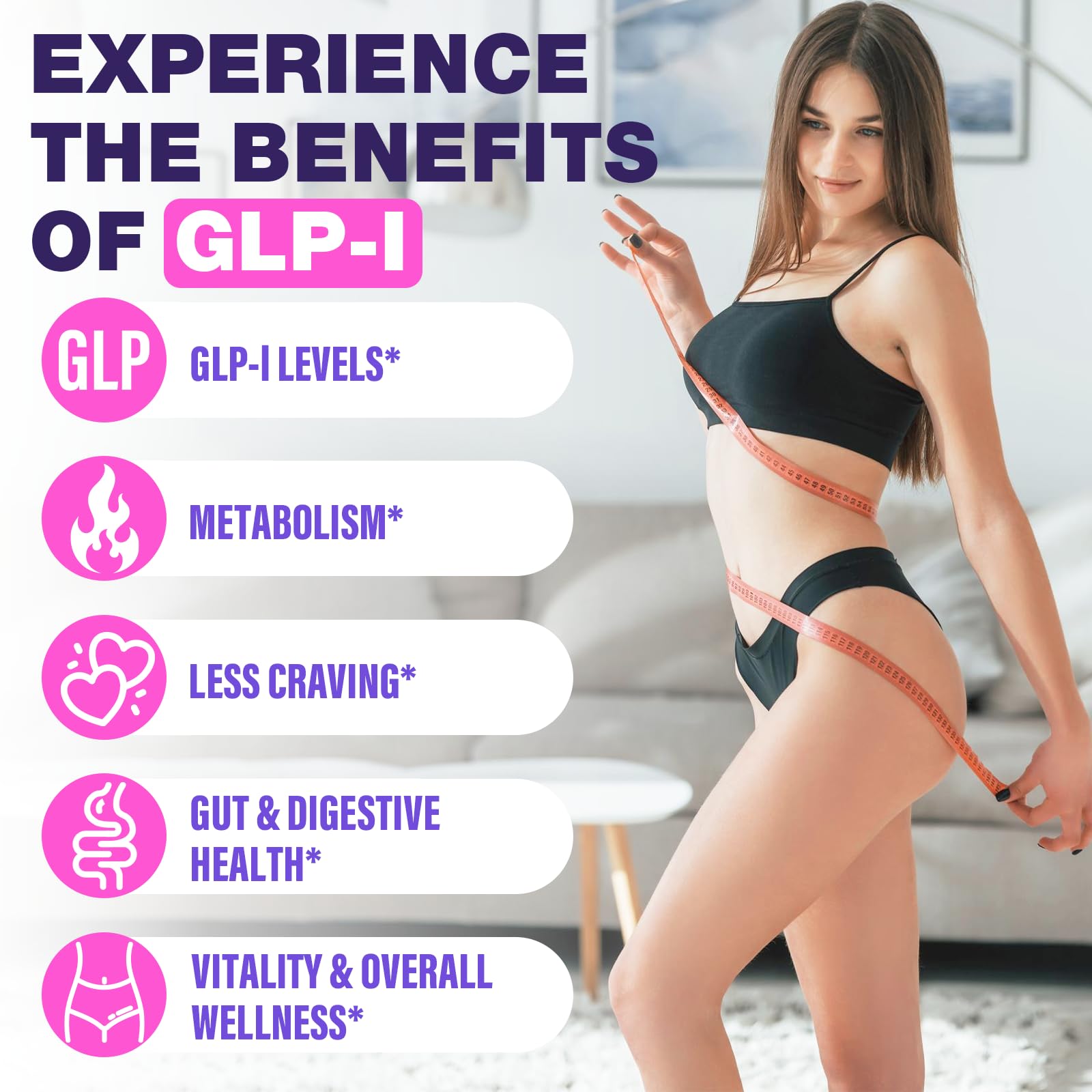 Soenihy GLP-1 con probióticos para equilibrio intestinal.
