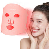 Soeumoir máscara de luz roja 7 colores para cuidado facial diario.