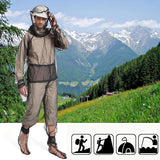 Sofiey malla antipicaduras con manoplas, protección integrada para caminatas nocturnas.
