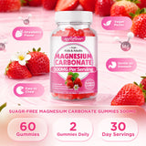 Softbear gominolas de magnesio 500 mg, etiqueta sin azúcar, opción vegana.