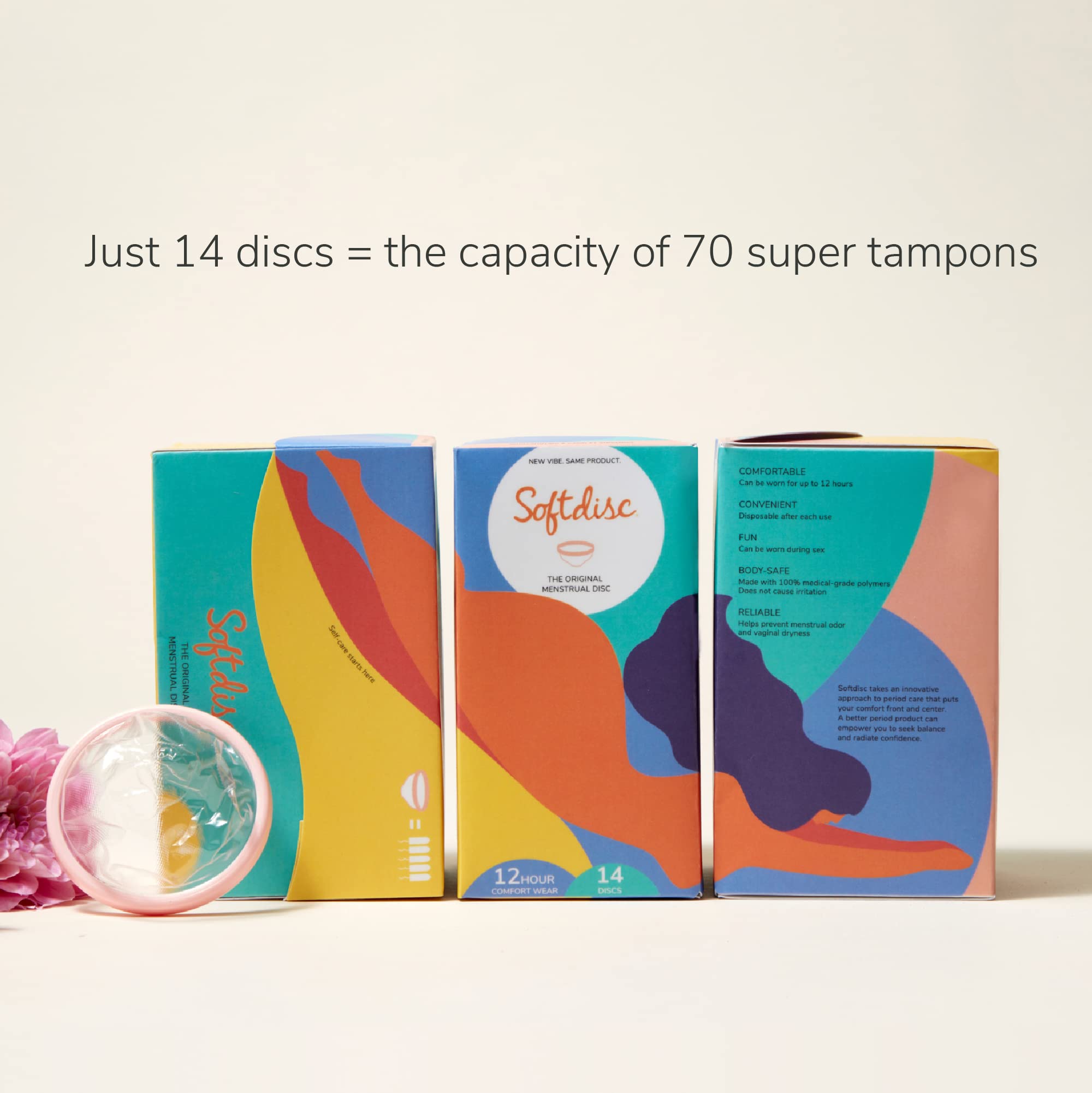 Softdisc ideal para deporte, natación y sexo durante la menstruación.